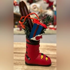 Red Boot Christmas Ornament